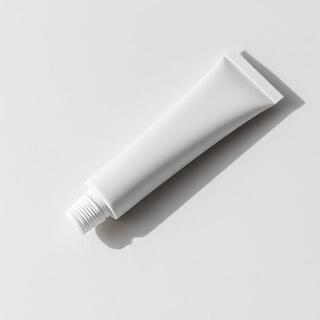 Shield UV veil tube on neutral background