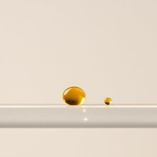 Vitamin C drop on glass