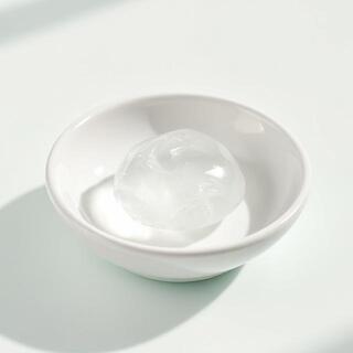 Gel cleanser on ceramic dish