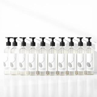 Airless pumps on white surface