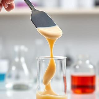 Rheology test beaker with spatula