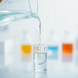 Beaker pour into small vial