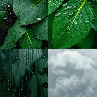 Rain-kissed leaves during monsoon
