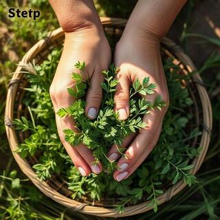 Botanical harvest at sunrise